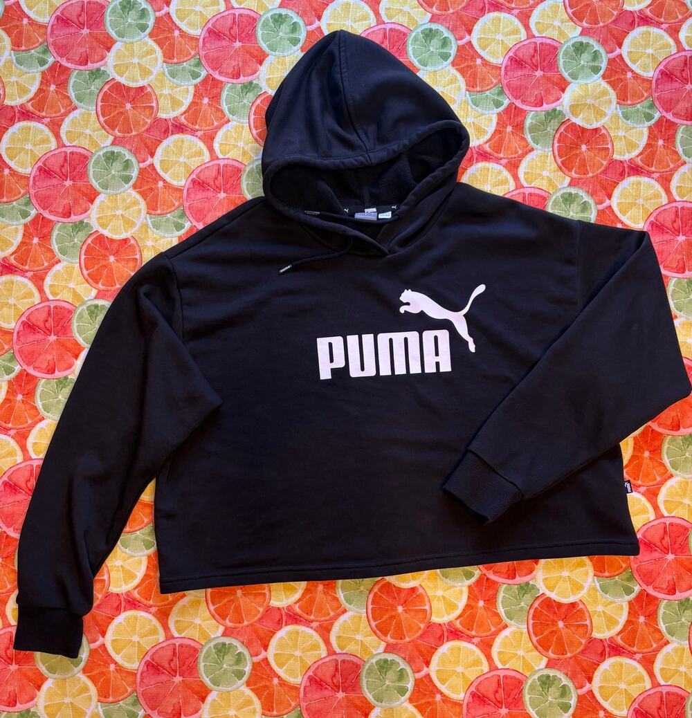 Puma Cropped Hoodie Woman's Size Large